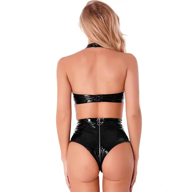 Relaxed PVC Zip Top and Panties