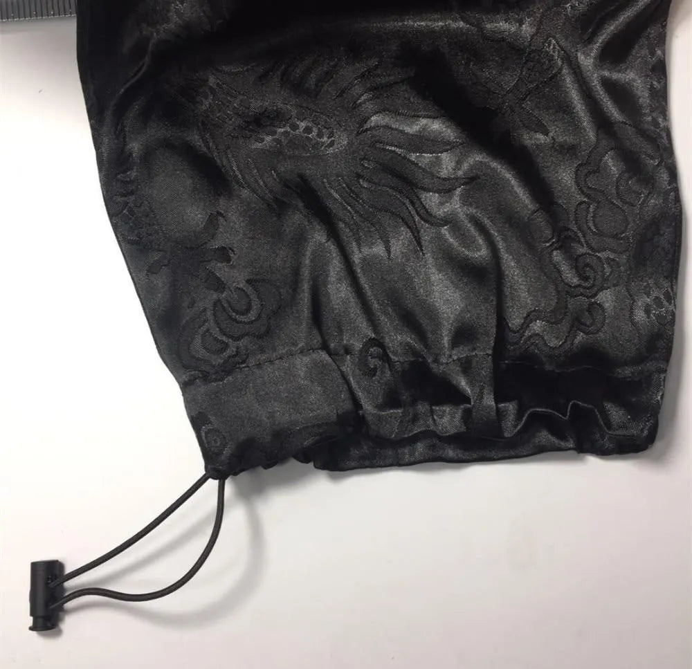 Dragon Print Cargo Jogger Pants