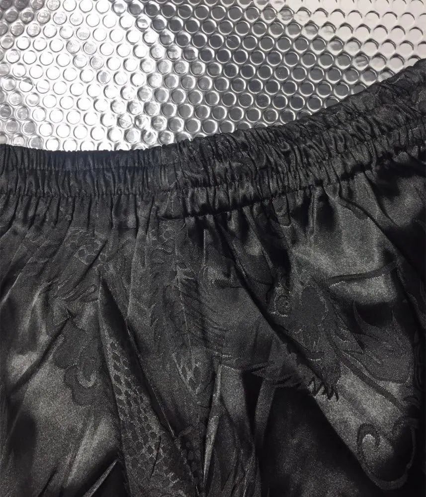 Dragon Print Cargo Jogger Pants