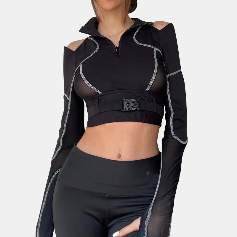 Techwear Cool Girl Locomotive Short Top