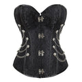 Metal Zipper Chain Corset