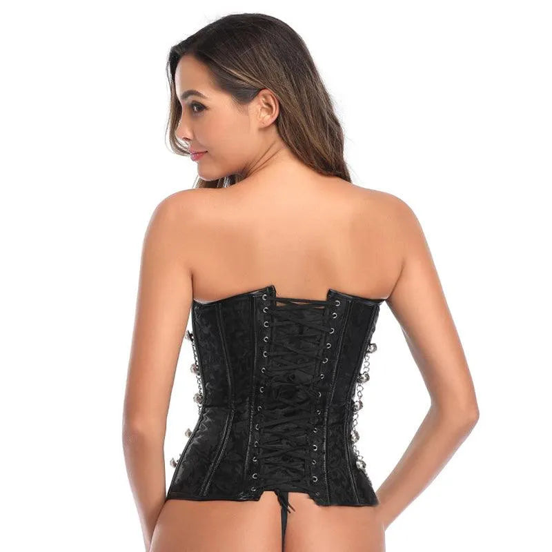 Metal Zipper Chain Corset