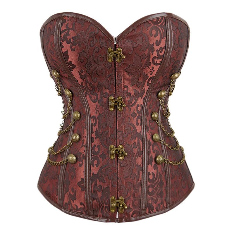 Metal Zipper Chain Corset