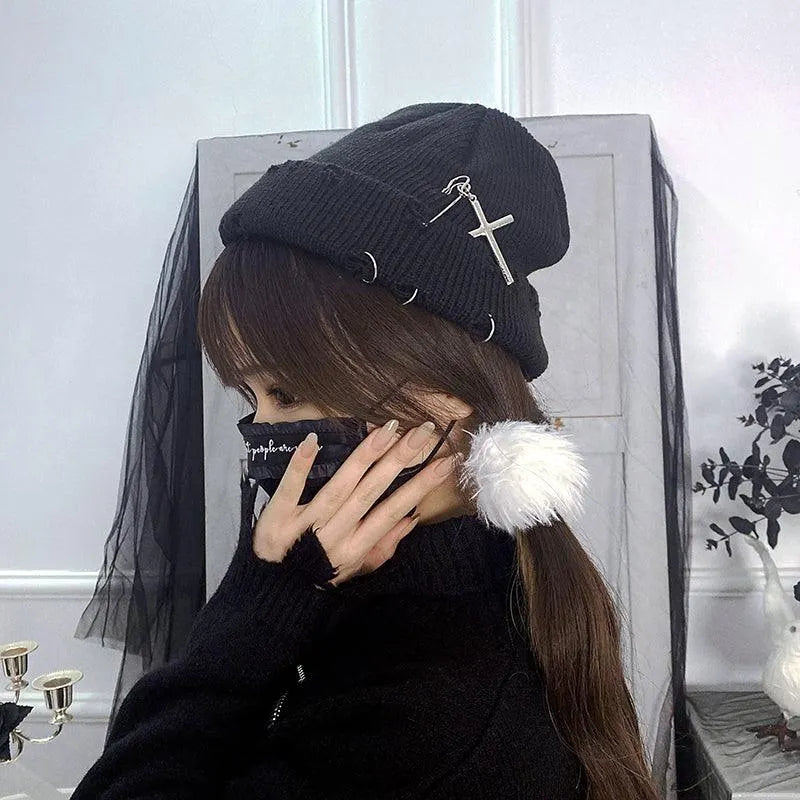 Sage Get Your Fix Knitted Beanie