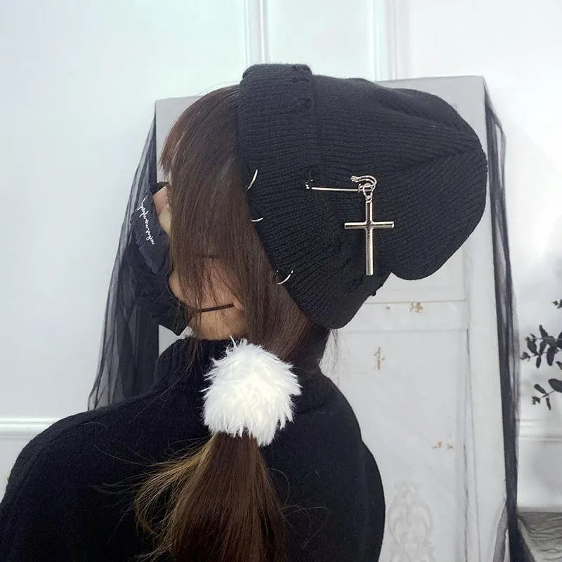 Sage Get Your Fix Knitted Beanie