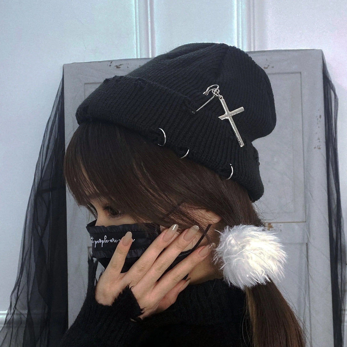 Sage Get Your Fix Knitted Beanie