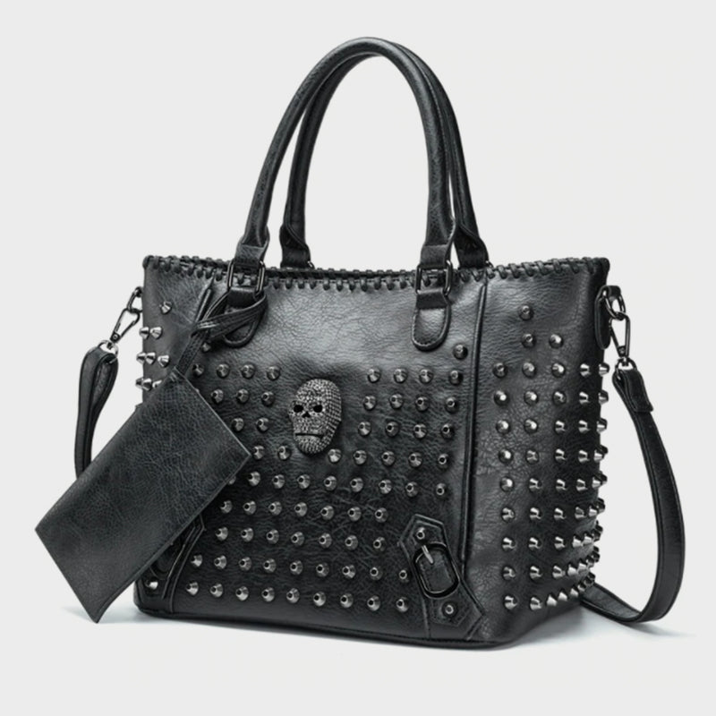 Pack Your Panic Skull Rivets Bag