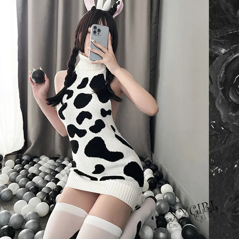 Play With Cow Killer Sweater Dress