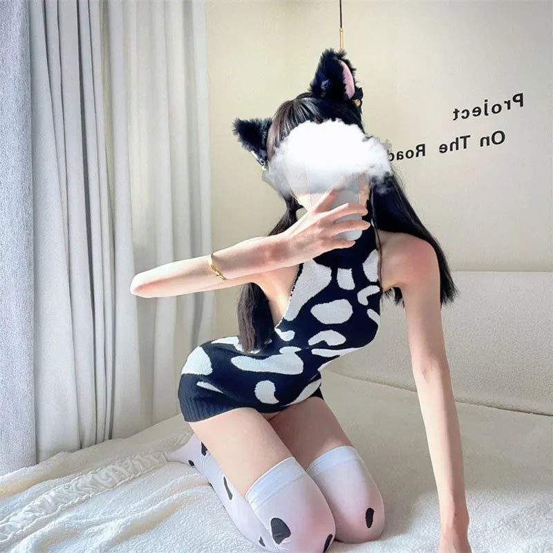 Play With Cow Killer Sweater Dress