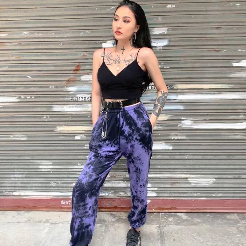 Tie Dyed Casual Harem Pants