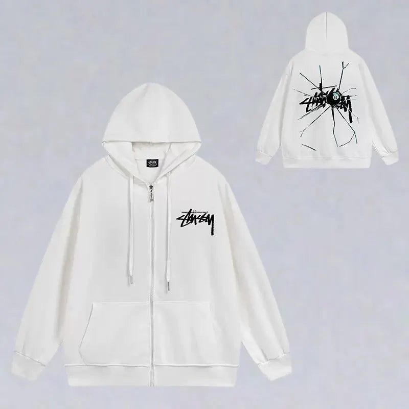 8 Ball  Zip Up Hoodie