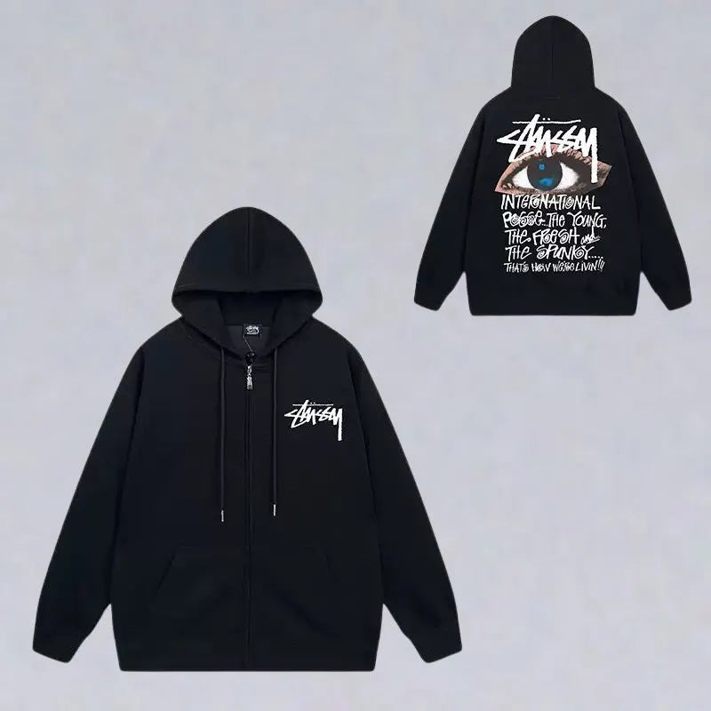 8 Ball  Zip Up Hoodie