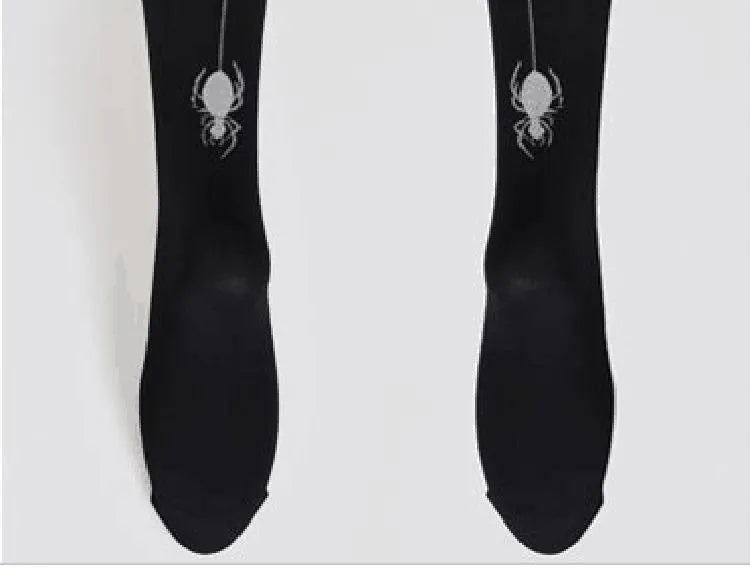 Spider Web Over-Knee Socks