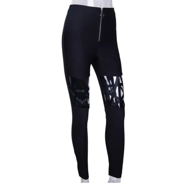 Hollow Punk Star Leggings