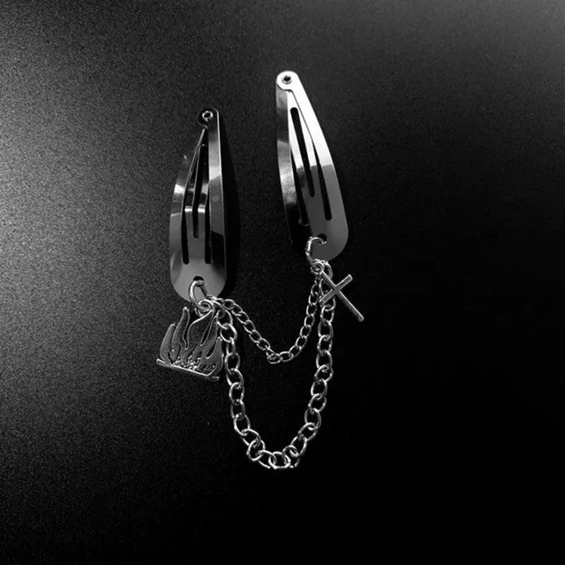 Spider Butterfly Skeleton Lighting Chain Hairpin