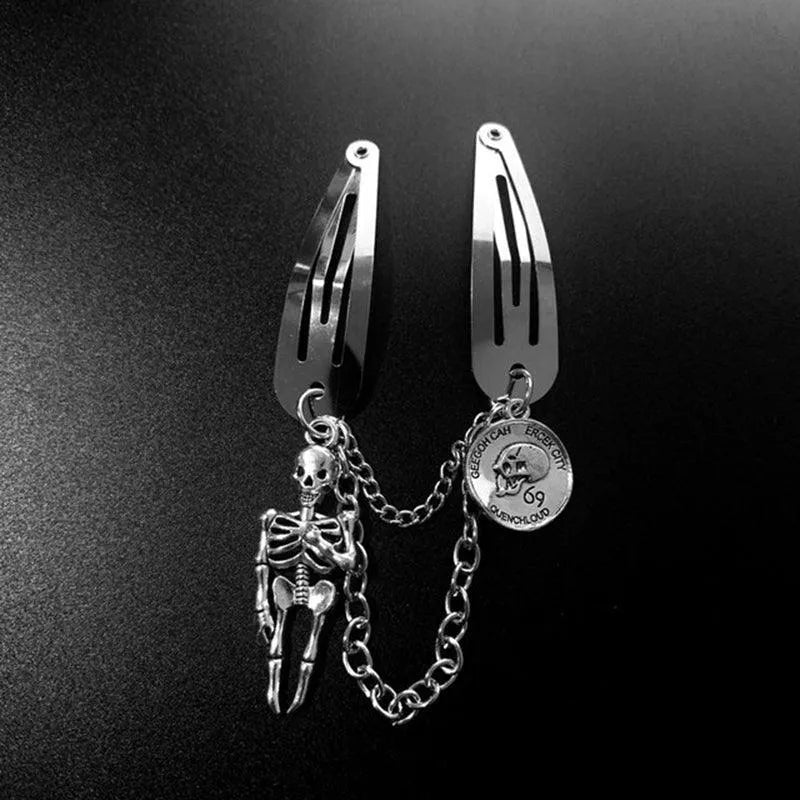 Spider Butterfly Skeleton Lighting Chain Hairpin