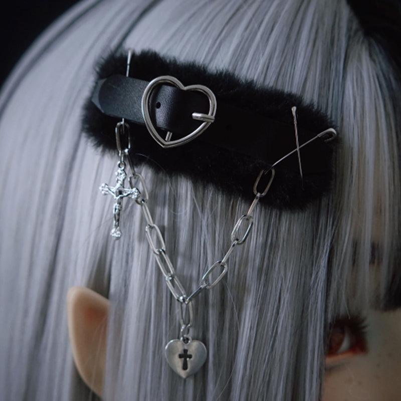 Heartbeat Fur Hairpin
