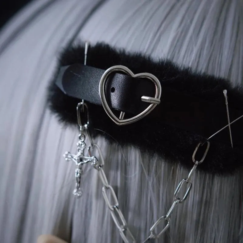 Heartbeat Fur Hairpin