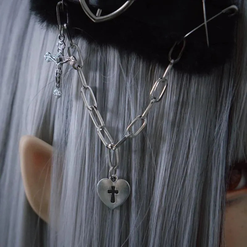 Heartbeat Fur Hairpin